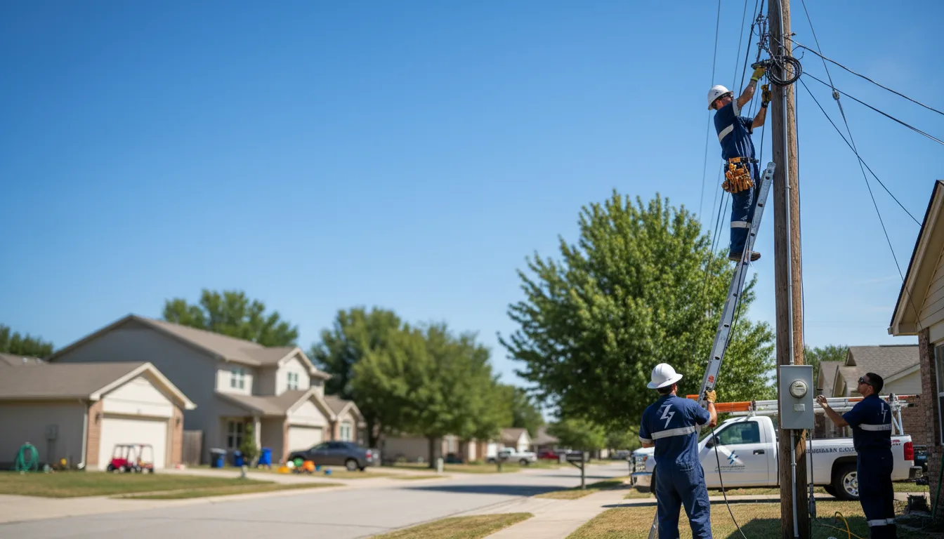 Residential electrician providing installation services in San Ygnacio, TX
